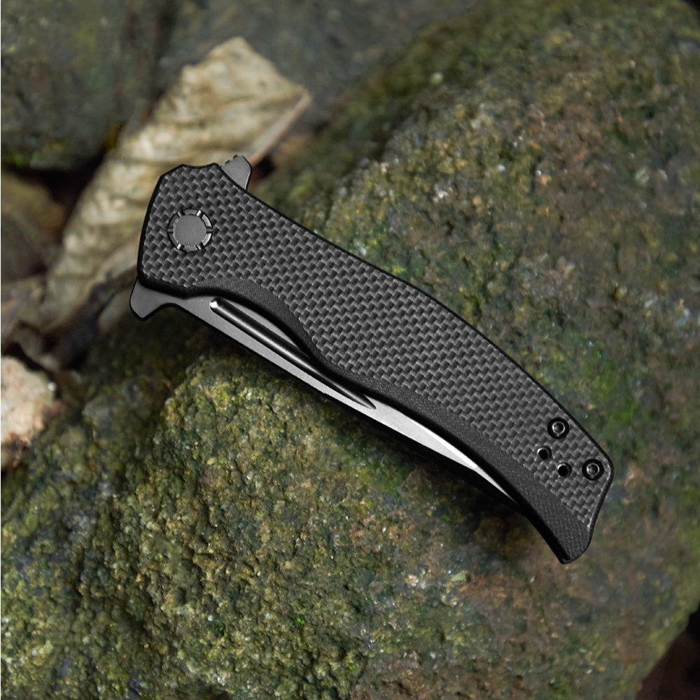 OKNIFE Sentry L2 Tactical Folding Knife with Partially Serrated Blade