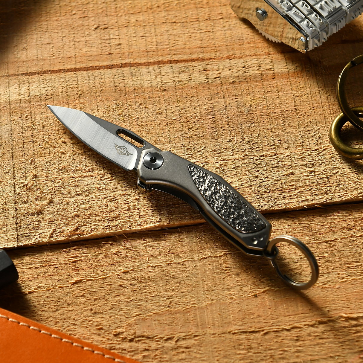 Freeze 5 Mini Premium Titanium Alloy Keychain Folding Knife