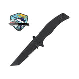 OKNIFE Sentry L2 Tactical Folding Knife with Partially Serrated Blade