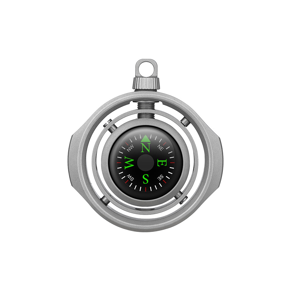 Otacle S2 Ti: Fidgetable Self-Leveling Titanium EDC Compass