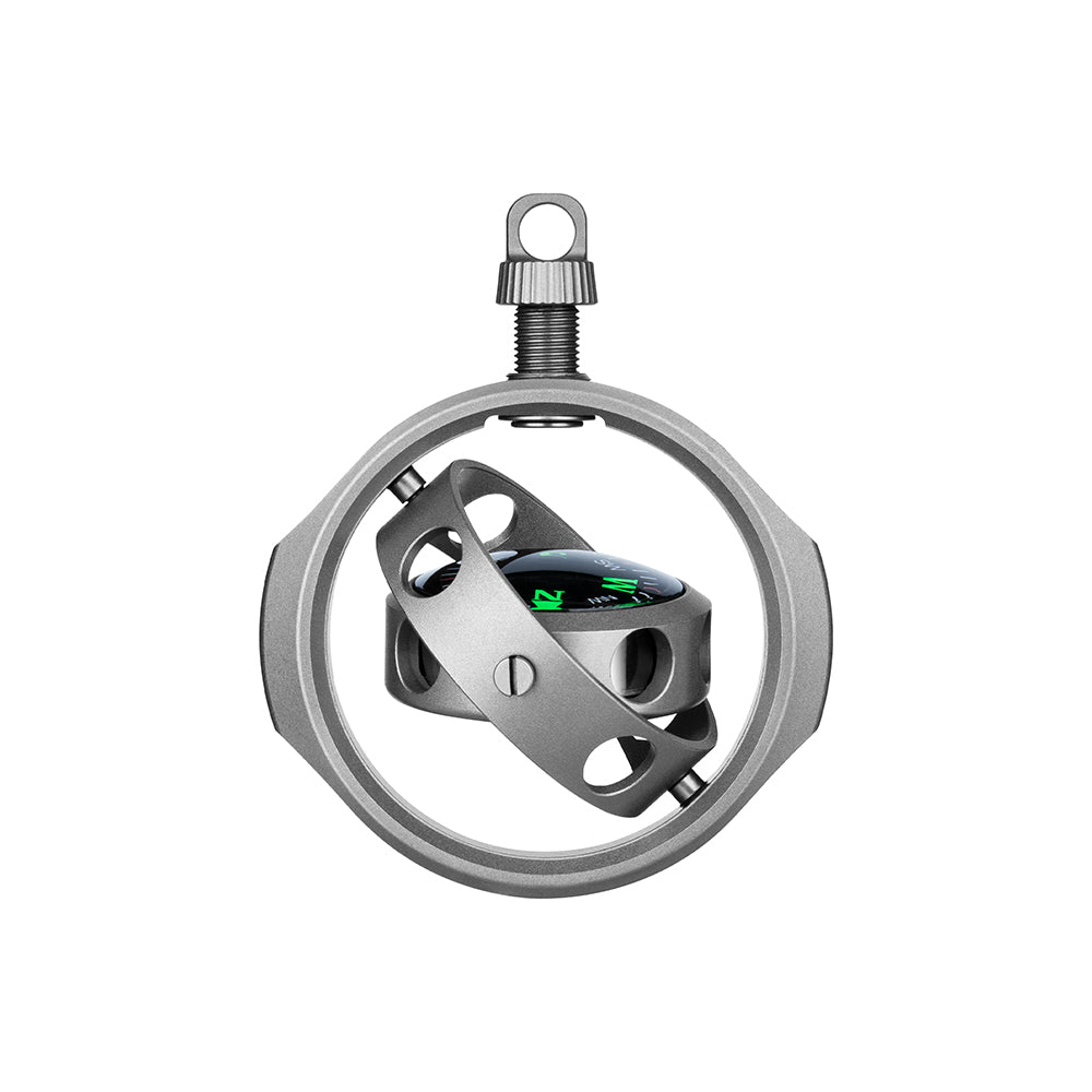 Otacle S2 Ti: Fidgetable Self-Leveling Titanium EDC Compass