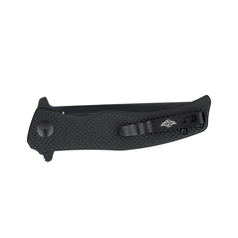 OKNIFE Sentry L2 Tactical Folding Knife with Partially Serrated Blade